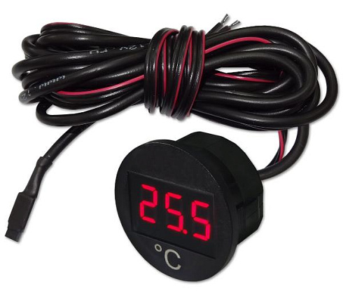 Индикатор ТЕМПЕРАТУРЫ ИТ5-02 (красное свечение) герметичный под защелку