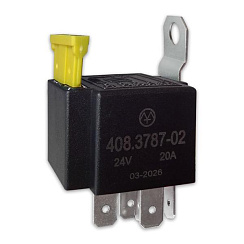 408.3787-02 24В 20А/15А 5-ти контактное с предохранителем