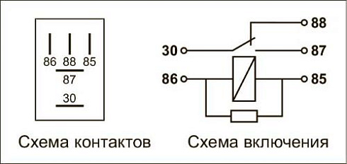 38.3787-01 12В 20/10А 5-ти контактное с резистором