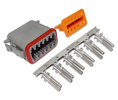 Разъем герметичный гнездовой РГД12-02