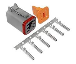 Разъем герметичный гнездовой РГД6-02