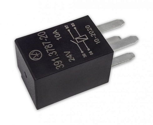 391.3787-20 24В 10А 4-х контактное