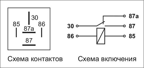 413.3787-01  24В 40А/30А 5-ти контактное